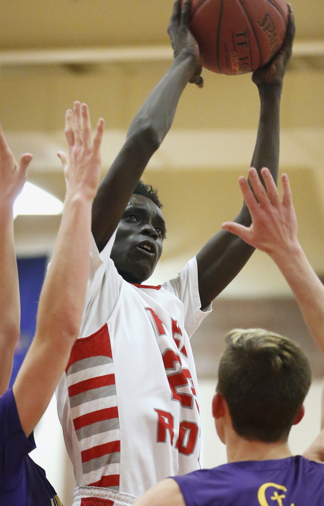 At 6-foot-4, Ruay Bol can play guard or forward and is one of many big players in South Portland.