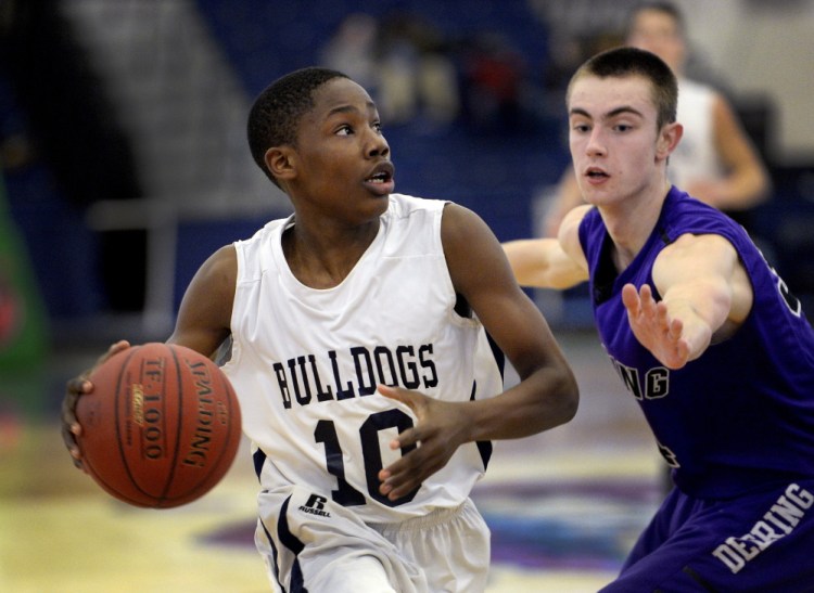 Portland’s Terion Moss made his mark as a freshman point guard and helped the Bulldogs win Western Class A.