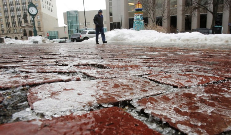 Portland should replace its brick sidewalks with something that’s not treacherous to tread on during winter weather, a reader says.