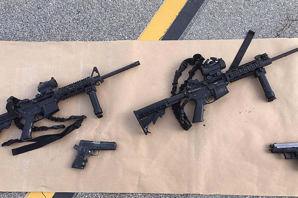 Tasheen and Syed Farook had nearly identical AR-15s in their arsenal of weapons used to kill 14 people Wednesday.