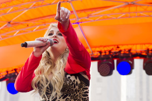 Meghan Trainor performs on NBC’s “Today” show during the Toyota Summer Concert Series in New York. Trainor is one of the new artist contenders at the Grammys, on Feb. 15, 2016.