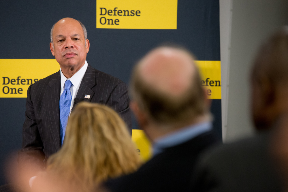 Secretary of Homeland Security Jeh Johnson appears for a Defense One “leadership briefing” Monday on the agency’s efforts to tackle growing terrorism threats in the U.S. and abroad.