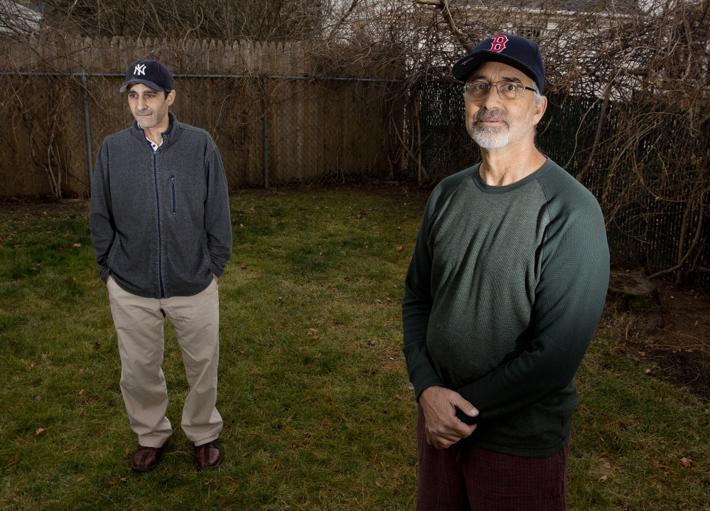 When Steve Manoogian’s lifelong battle with diabetes eventually made it necessary for a kidney transplant, his nephew, Michel Salvaggio Jr., was able to help. Salvaggio, left, donated a kidney to his uncle Dec. 1 at Maine Medical Center.