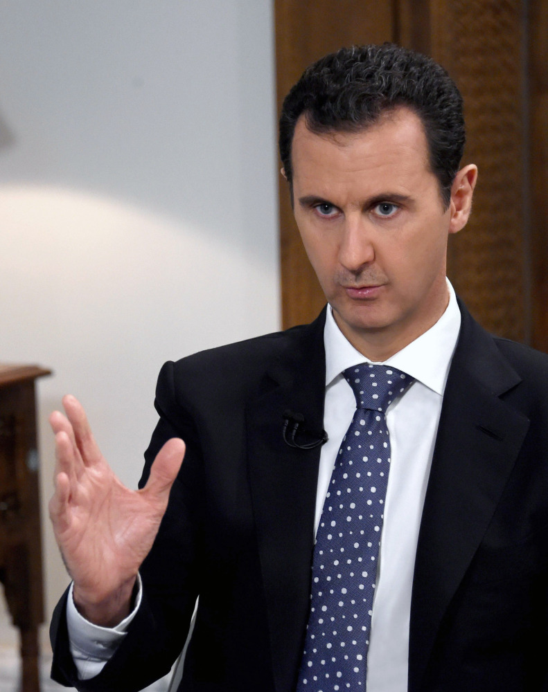 Syrian President Bashar Assad, in an interview Friday with the Spanish news agency EFE, said Saudi Arabia, the United States and some Western countries want “terrorist groups” to join peace negotiations to try end Syria’s civil war. The Syrian government refers to all insurgent groups as terrorists.