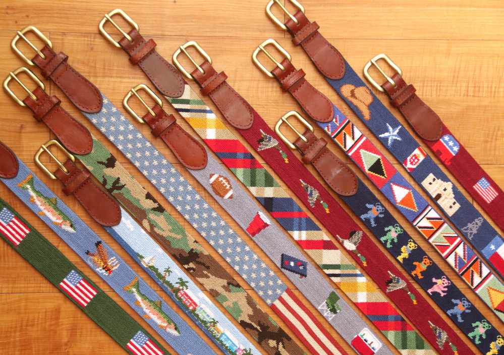 Belts from the fall 2015 collection of the accessories company Smathers & Branson.