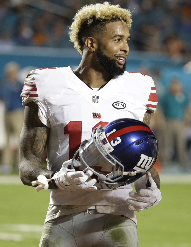 The Giants’ Odell Beckham is still a bit sick but expects to play Sunday against Carolina. He was ill last Sunday against Miami and had seven catches for 166 yards and two TDs.