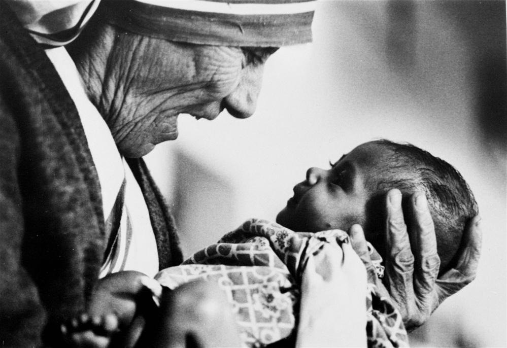 Mother Teresa, seen in 1978 as she cradles a baby at one of her Missionaries of Charity orphanages in India, won the Nobel Peace Prize in 1979. Revered as an advocate for the poorest of the poor, Mother Teresa died in 1997 and will likely be canonized in September.