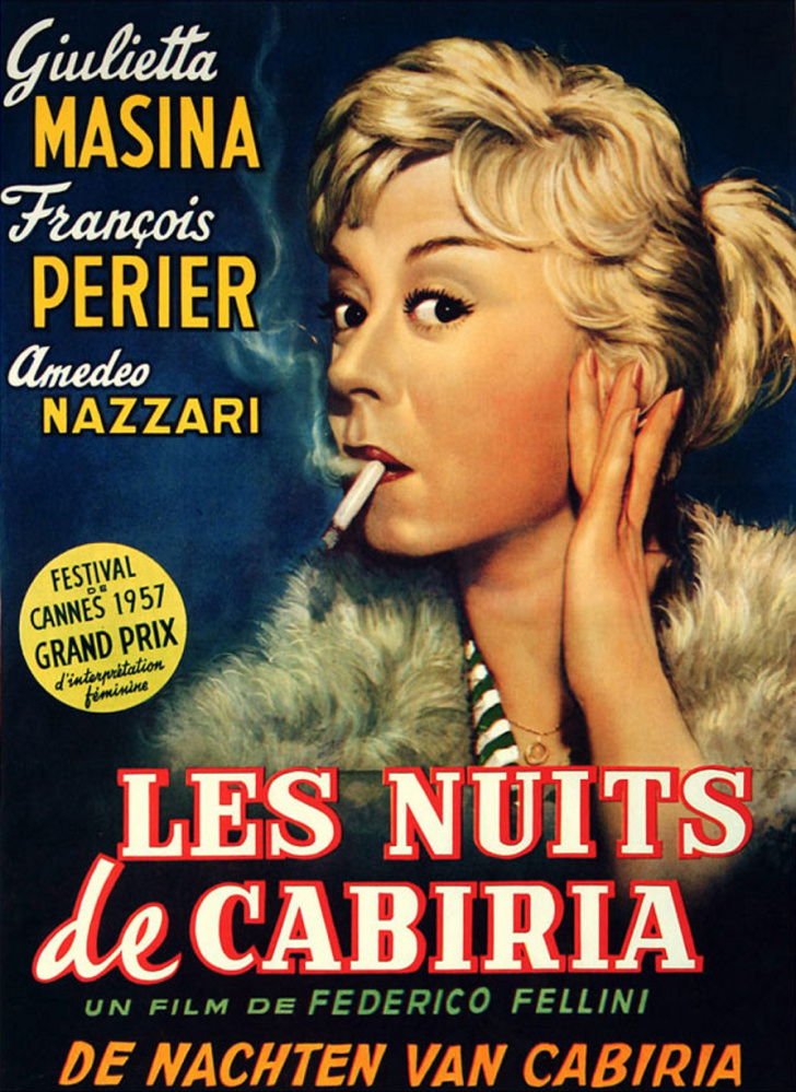 The movie poster from “The Nights of Cabiria.”