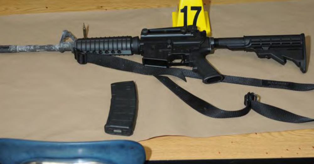 A Bushmaster rifle that belonged to Sandy Hook Elementary school gunman Adam Lanza was seized by police in Newtown, Connecticut, after the tragedy in December 2012.