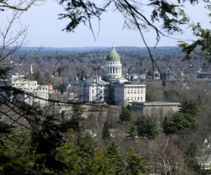 The State House complex as seen from the top of Howard Hill Joe Phelan/Kennebec Journal