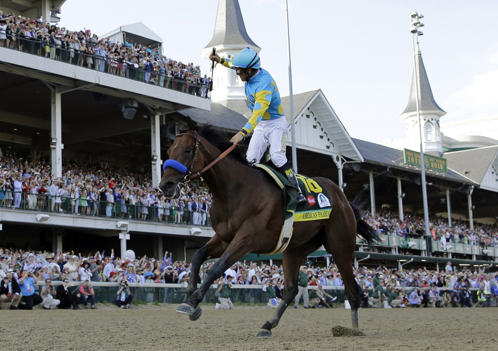 Hadn’t been done since 1978, a sweep of the Kentucky Derby, Preakness and Belmont, but after American Pharoah won this race at Churchill Downs, there was no stopping him in the quest for the Triple Crown.