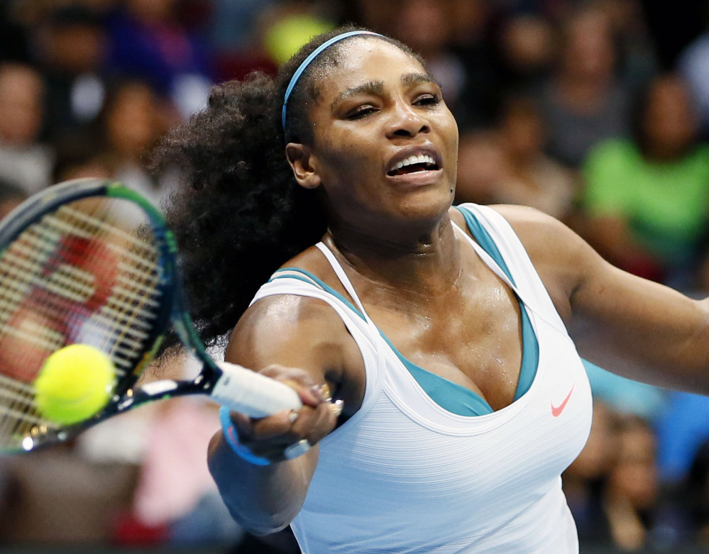 Serena Williams was chosen as The Associated Press Female Athlete of the Year for the fourth time on Friday, coming close to winning all four majors in th year.