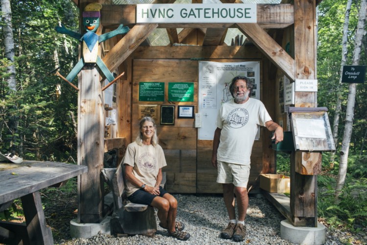 Bambi Jones, left, and her husband, Tracy Moskovitz, spent years buying parcels of land, which evolved into the Hidden Valley Nature Center.
