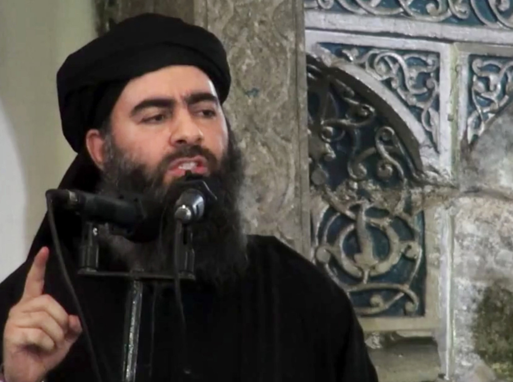 Abu Bakr al-Baghdadi purportedly says his caliphate isn’t seriously threatened.