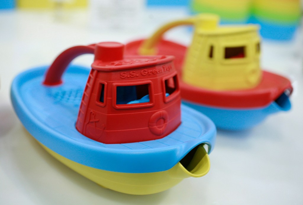 Green Toys, a San Francisco-based company, makes toy tugboats from recycled plastic milk containers that are free of BPA, PVC and phthalates.
Associated Press file photo