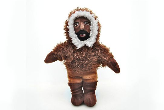 A doll depicts explorer Matthew A. Henson. Image from the Peary-MacMillan Arctic Museum website. 