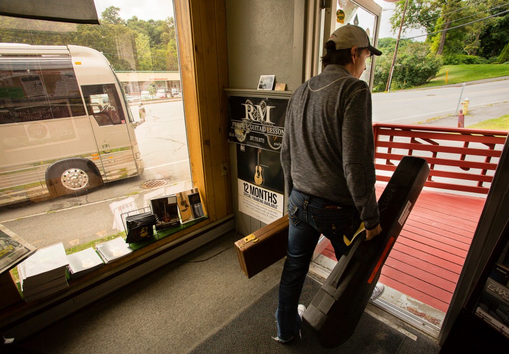 While in Bangor, Bonamassa visited Northern Kingdom Music.
Photo for The Washington Post by Carl D. Walsh