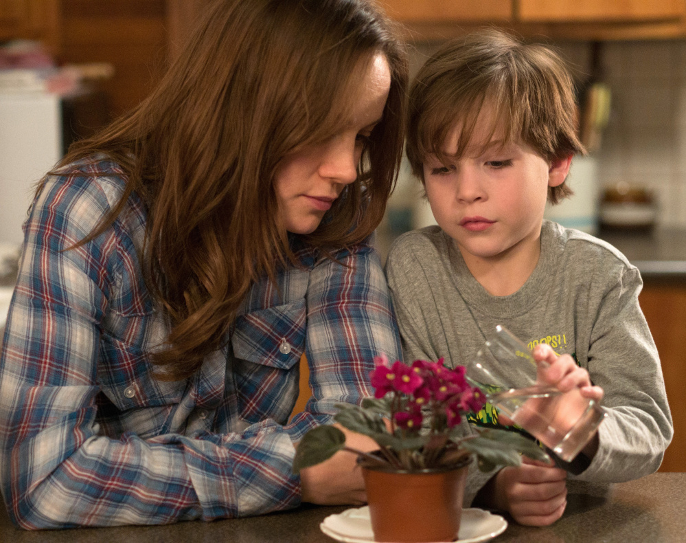 The violence in “Room,” with Brie Larson and Jacob Tremblay is treated more obliquely.
A24