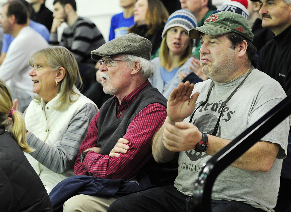 If this is the early afternoon, this must be the Portland Expo for Jeff Spaulding of Auburn, right, who watched the Maine Red Claws, then hopped over to the Cross Insurance Arena to catch the Portland Pirates. And brought them both a win.
