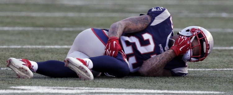 New England safety Patrick Chung was injured Dec. 20 against Tennessee and has not played since. He is listed as questionable for Sunday’s game at Miami, where the Patriots can secure home-field advantage throughout the playoffs with a win.