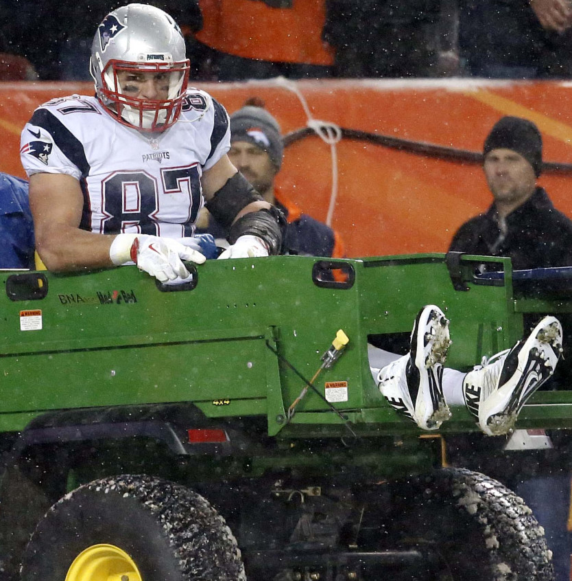Rob Gronkowski was carted off the field in Denver on Nov. 29, rattling Patriots fans. His injury had a major impact on the New England offense.