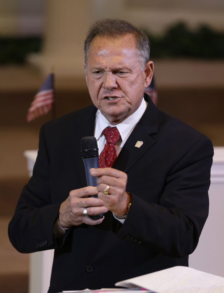 Alabama Supreme Court Chief Justice Roy Moore suggested Wednesday that Alabama probate judges should refuse to issue marriage licenses to gay couples despite the U.S. Supreme Court ruling in June 2015 that effectively legalized same-sex marriage throughout the country.