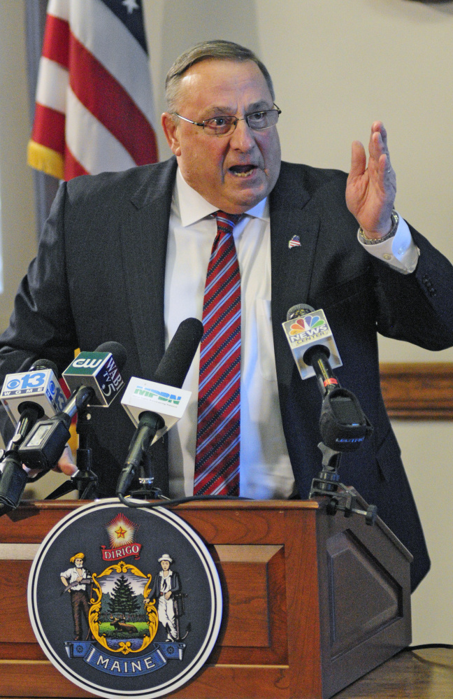 Gov. Paul LePage disparaged reporters Friday, sometimes directly and other times with snarky, backhanded compliments.