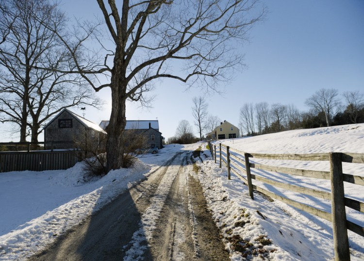 The 105-acre River Bend Farm in Saco, where The Ecology School hopes to have a new campus, includes a mix of farmland, forest and ponds, a farmhouse built in 1794 and a barn from the 1840s.