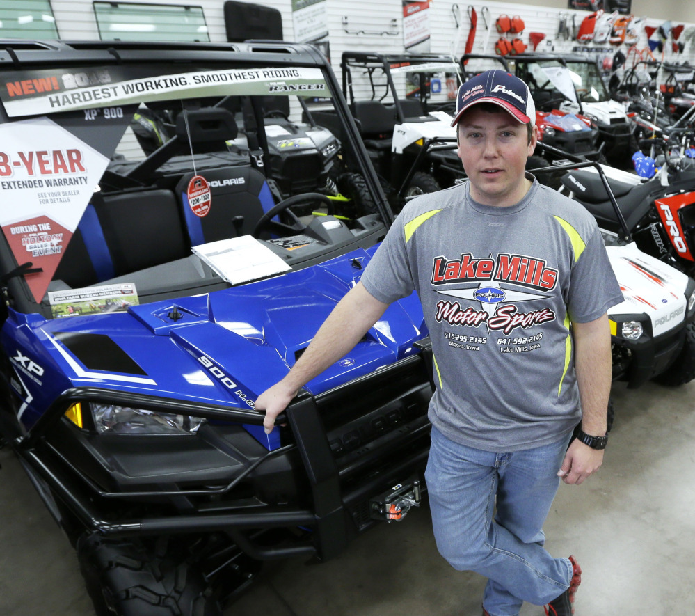 A decision in Iowa to open up roads to all-terrain vehicles has boosted sales, but dealer Michael Rygh believes accidents will be rare. Small communities across the nation are increasingly bending the rules for ATV riders. 