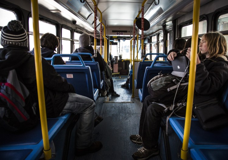 The new Route 9, which loops around Portland stopping at Portland, Deering and Casco Bay high schools, had so many student riders that buses had to be added.