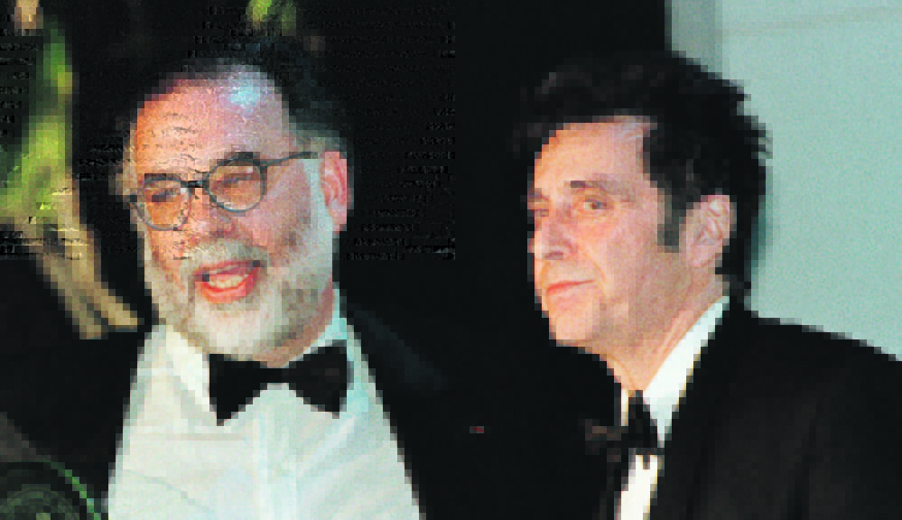 “The Godfather,” directed by Francis Ford Coppola, left, allegedly wouldn’t have included Al Pacino, right, without Chicago mob associate Sidney Korshak’s intervention to get MGM to free the actor from another film.