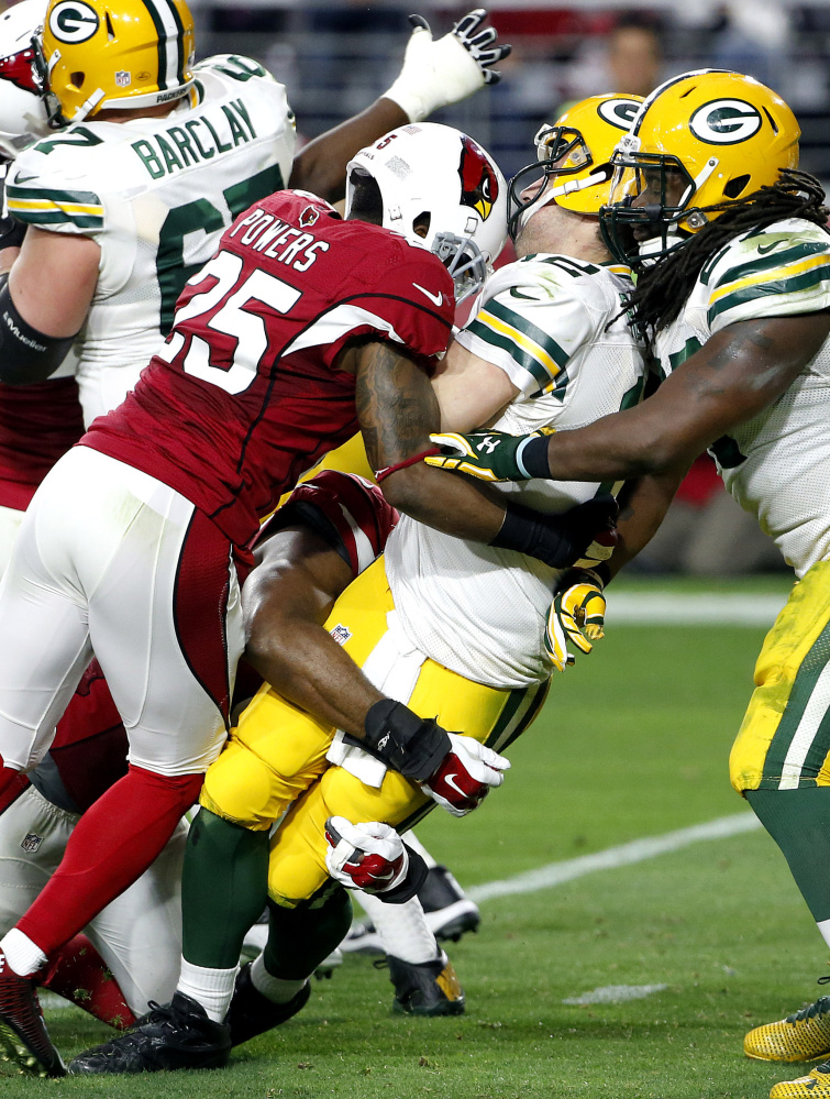 Green Bay quarterback Aaron Rodgers took a pounding last time he faced the Cardinals, getting sacked eight times in a 36-6 loss. But nobody expects such an outcome Saturday night in Glendale when the same teams meet in the NFC divisional round. Among other factors, Arizona will be without one of its best pass rushers, linebacker Alex Okafor.
