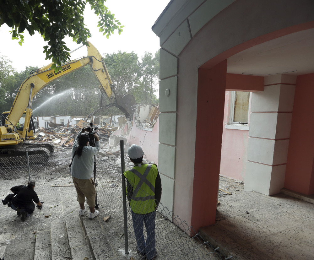 It’s unclear whether the late Colombian drug lord Pablo Escobar spent any time in the mansion that’s being destroyed.