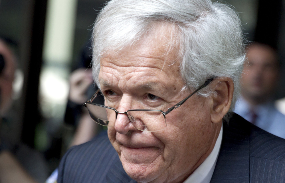Dennis Hastert photographed in 2015 at the federal courthouse in Chicago.