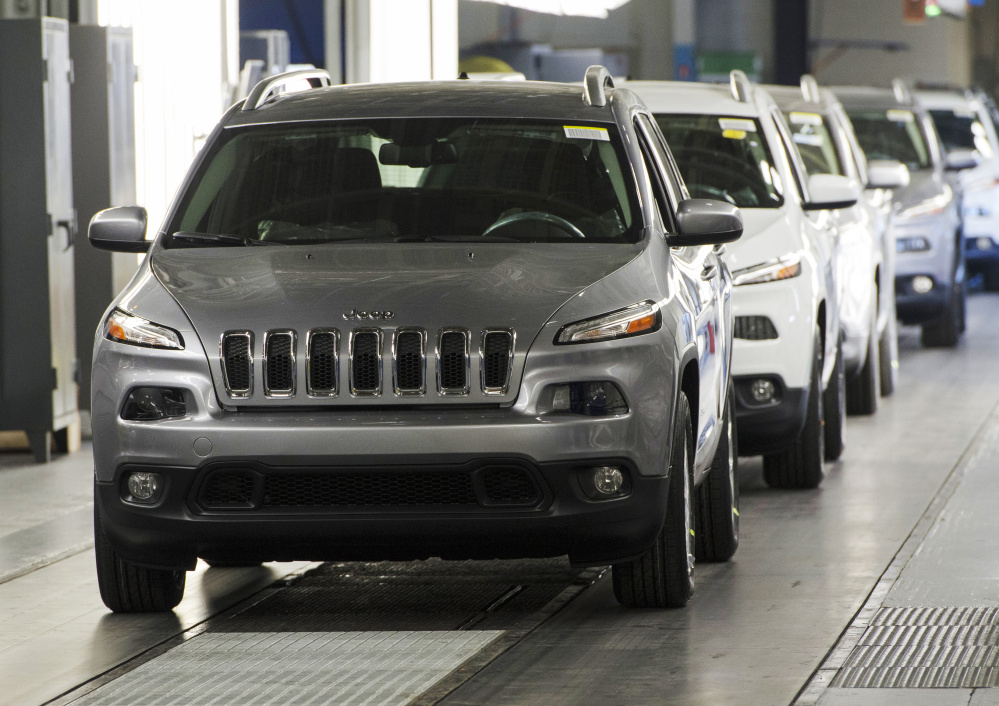 The Jeep Cherokee has been a popular make for Fiat Chrysler, whose Chrysler Toledo Assembly Complex in Toledo, Ohio, has been upgraded to produce more of the vehicles.