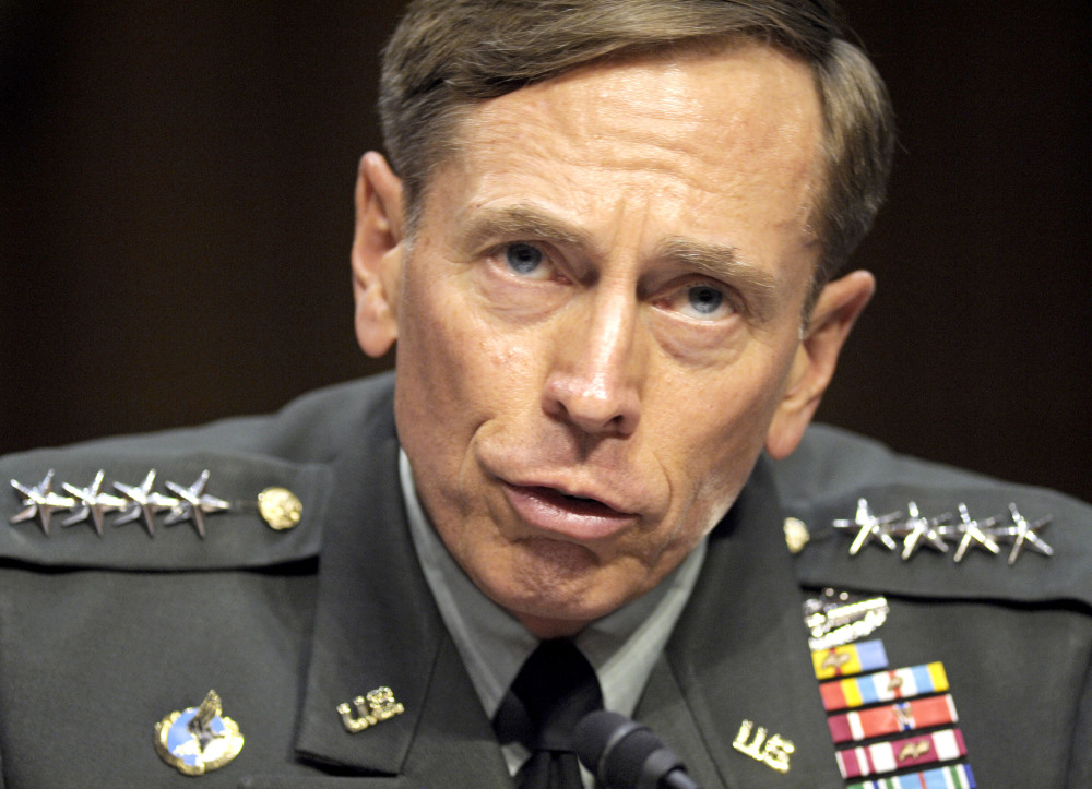 Then-CIA Director-desigate Gen. David Petraeus testifies on Capitol Hill in Washington in 2011.