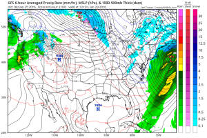 GFS Model Forecast Friday Credit:Weatherbell