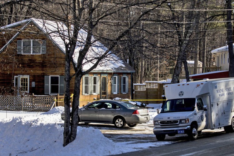State police investigate on Jan. 14 at 37 Brookhaven Drive in Windham, where Alicia Gaston, 34, was shot by her husband, Noah, 33, who called 911 shortly after the 6 a.m. shooting. Police charged Noah Gaston on Friday with murder. Gabe Souza/Staff Photographer