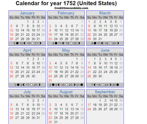 1752 september leap year