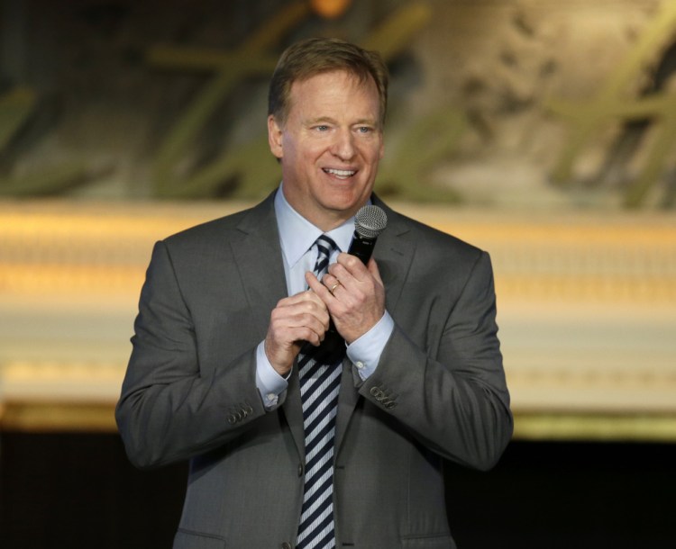 National Football League Commissioner Roger Goodell, who addressed the NFL Women’s Summit on Thursday in San Francisco, won praise from NFL owners for managing the move that returns the Rams to Los Angeles.