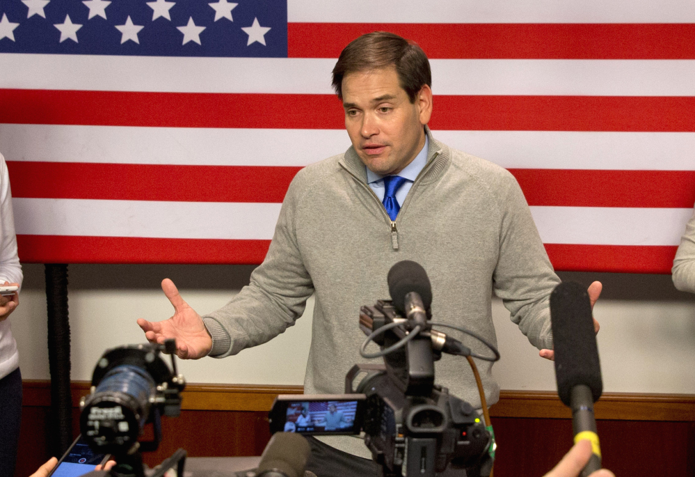 Marco Rubio is under fire from Jeb Bush and Chris Christie.