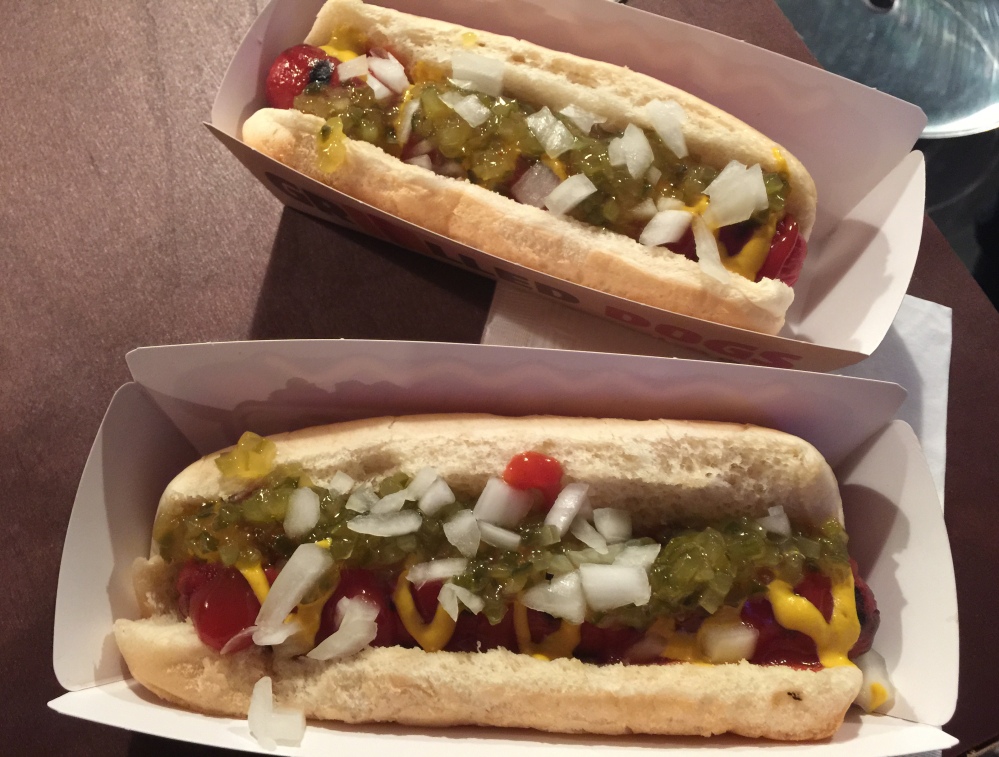 Burger King hot dogs are served Tuesday at a media event in New York. The chain plans to start selling the hot dogs in the U.S. on Feb. 23.
