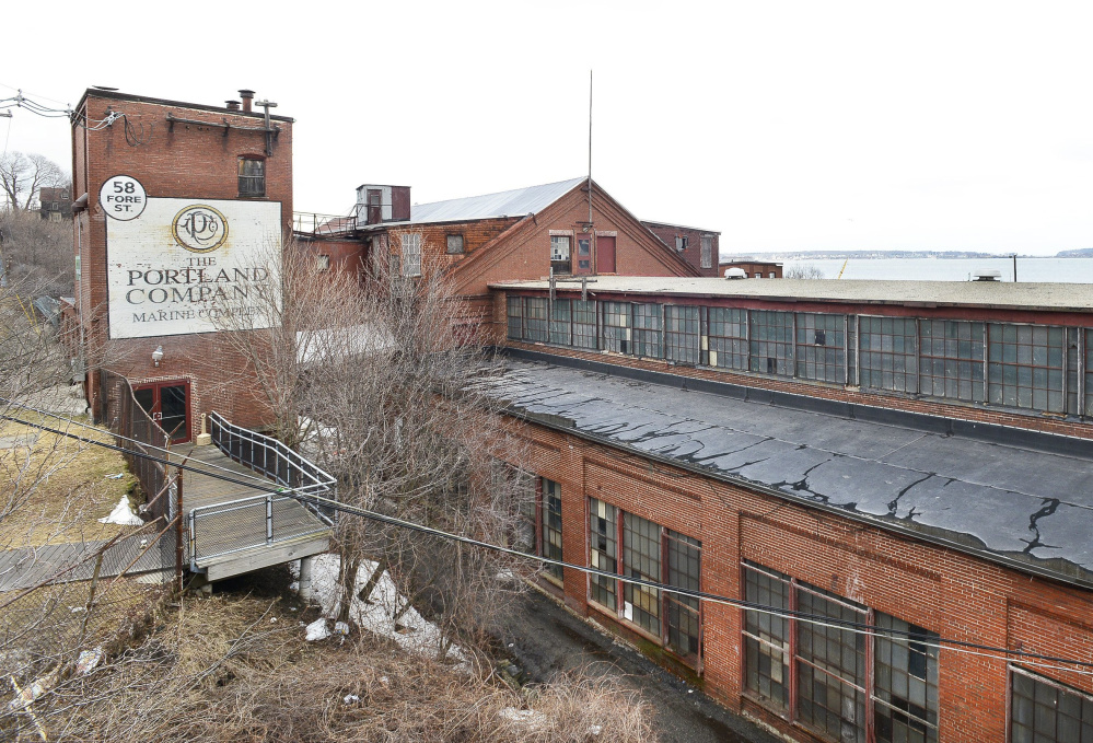 Preservationists want the former machine erecting shop at the Portland Co. complex to be saved and repaired.