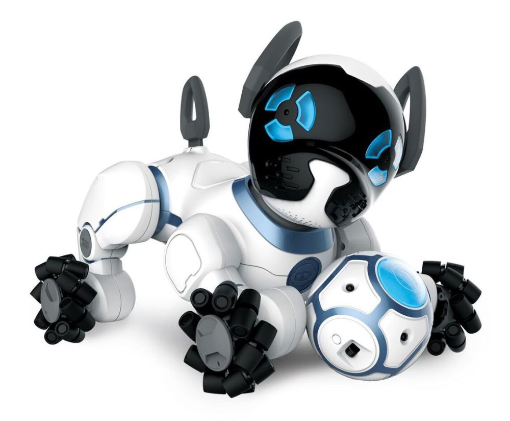 Controlled by a user’s wristband, CHiP, the robot dog from WowWee, will follow its owner around, play soccer and learn many other tricks, including zooming around and avoiding obstacles. Designed for kids ages 8 and up, CHiP also automatically retires to its charging bed when it needs more juice.
