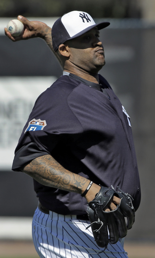 CC Sabathia looks and sounds healthier as the new baseball season approaches. The Yankees hope he stays off the disabled list this year.