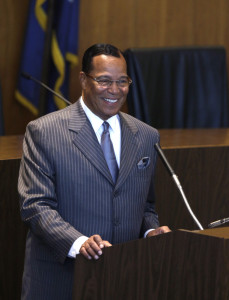 Nation of Islam leader Louis Farrakhan says his group could provide security for Beyonce. The Associated Press
