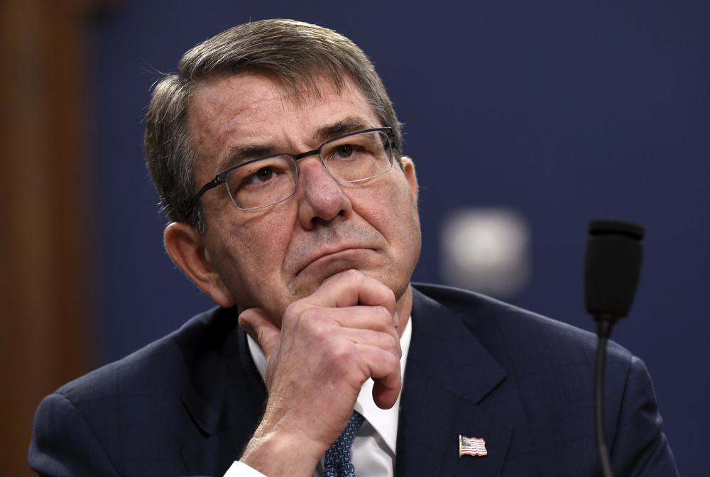 Defense Secretary Ash Carter prodded the Pentagon to aggressively fight militants on social media.