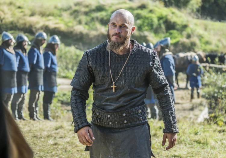 Travis Fimmel as the Nordic ruler Ragnar Lothbrok.