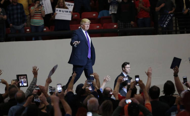 Donald Trump has scored his stage entrances for campaign events to Twisted Sister’s “We’re Not Gonna Take It.”