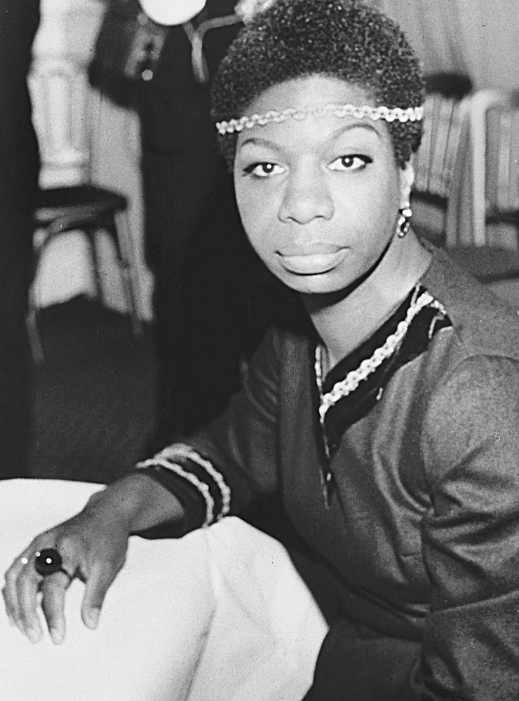 Singer and activist Nina Simone, photographed in London in 1968. Simone will be played by lighter-skinned Zoe Saldana.